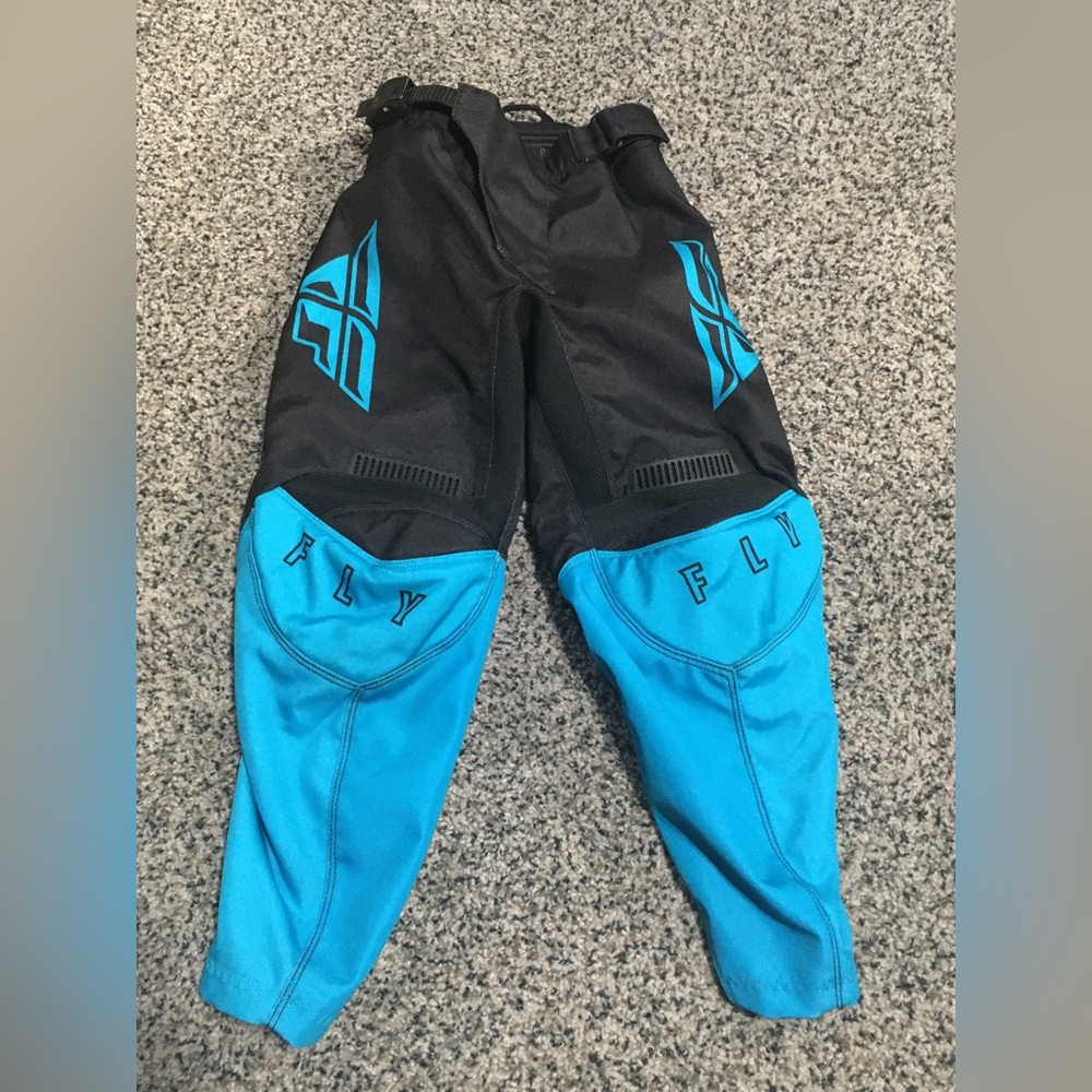 Fly Racing Youth Motocross Pants Sz 18 F-16 Blue & Black
